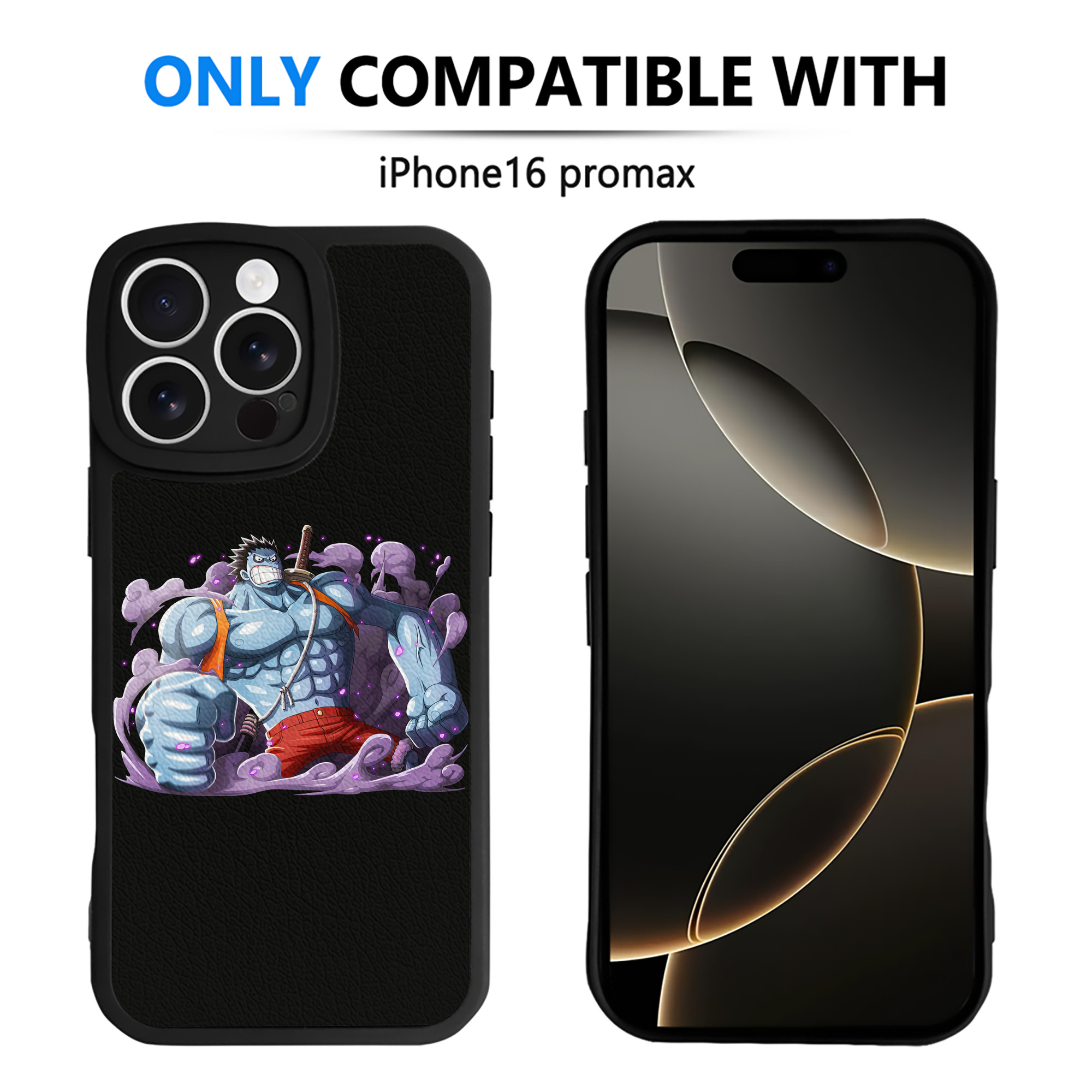 （画像用） ワンピース モンキー・D・ルフィ ONE PIECE Monkey D. Luffy 【iPhone 16シリーズ対応】シリコンスマホケース（レザー調） 材質：シリコン